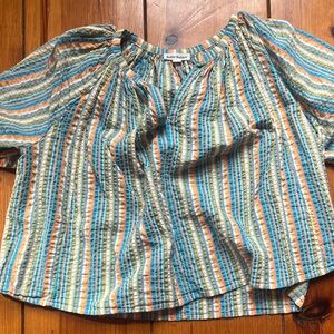 Roller Rabbit Multicolor Striped Blouse